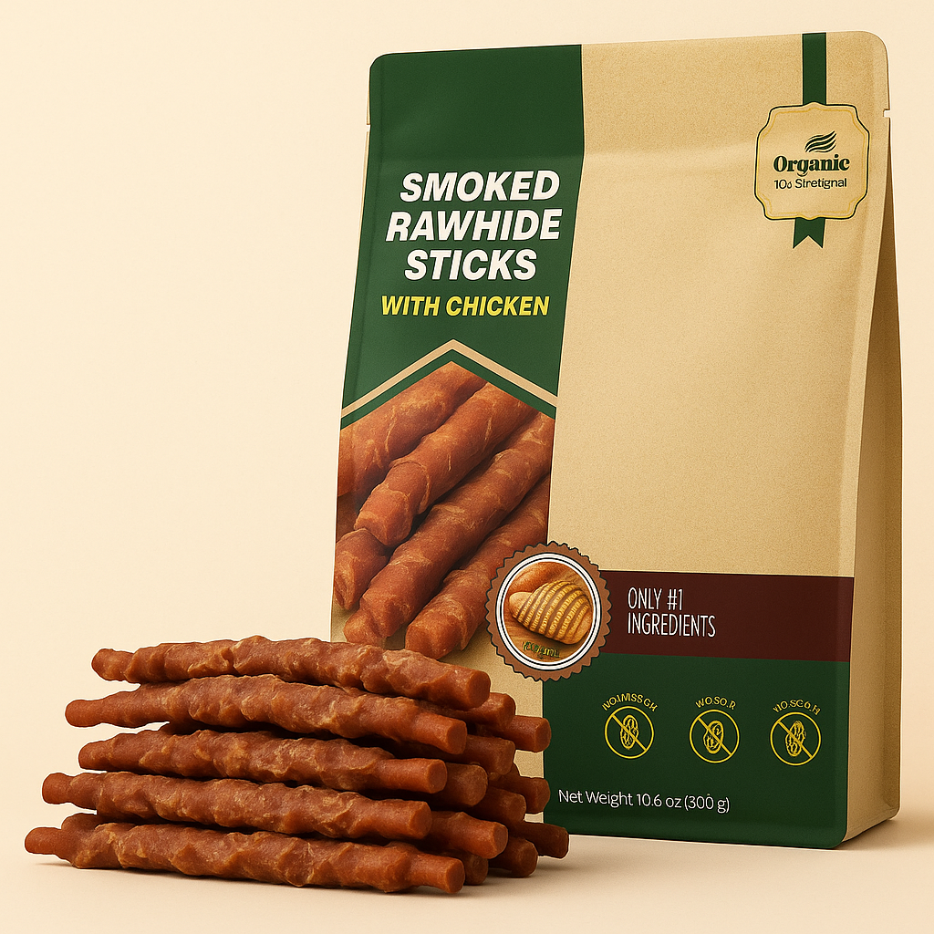 Smoked Chicken Rawhide Sticks